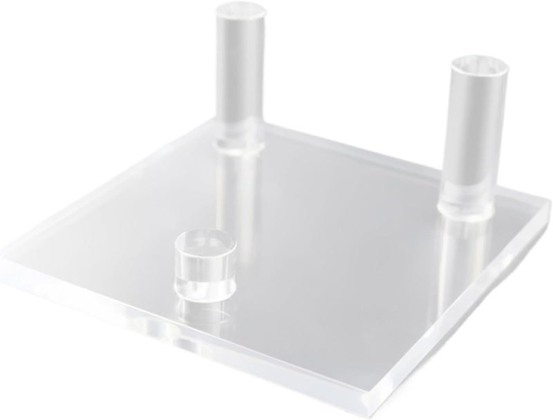 Multipurpose Round / Square Acrylic Easel Stand for Crystal Fossils Transparents Collectible Mineral Display Rack Mineral Display Easel - Image 4