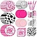 YTGUVBK Cowgirl Birthday Party Decorations 144Pcs Disco Cowgirl Party Decorations Tableware Includes Pink Cowgirl Plates and Napkins Disco Cups for Western Cowgirl Disco Bachelorette Party Decorations - Image 3