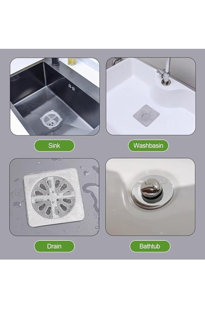 75PCS Disposable Shower Drain Hair Catcher Drain Screen for Shower Drain Mesh Cover Drain Sticker,Bathroom,Kitchen,Laundry, Bathtub,Sink,for Pet Hair - Image 3