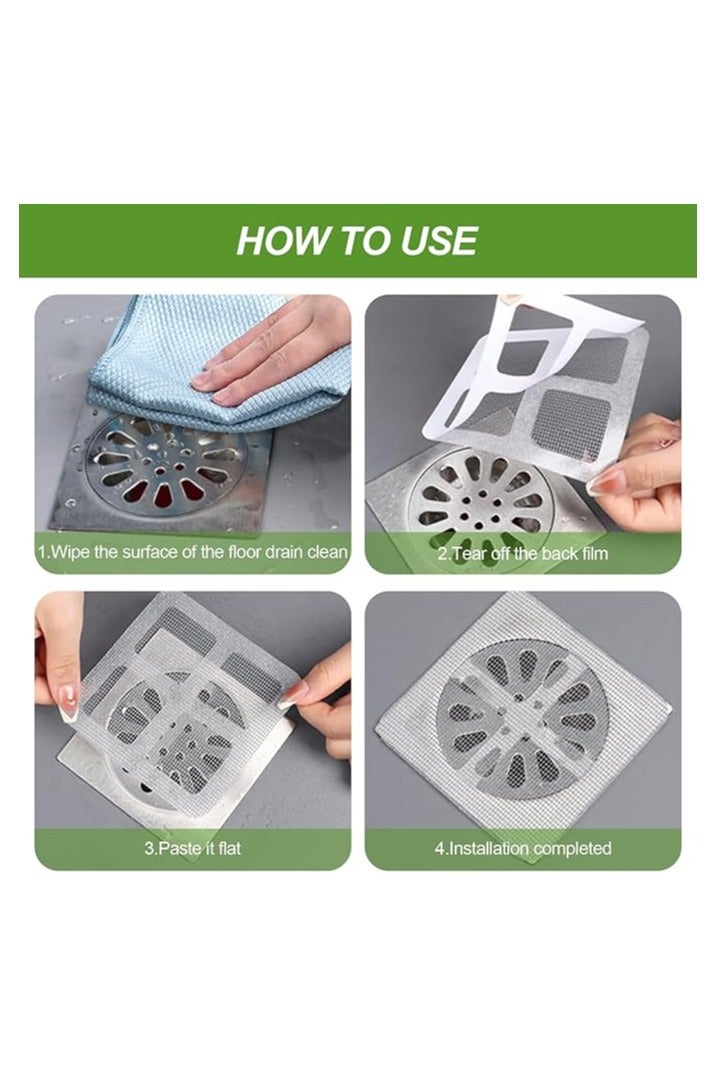 75PCS Disposable Shower Drain Hair Catcher Drain Screen for Shower Drain Mesh Cover Drain Sticker,Bathroom,Kitchen,Laundry, Bathtub,Sink,for Pet Hair - Image 4