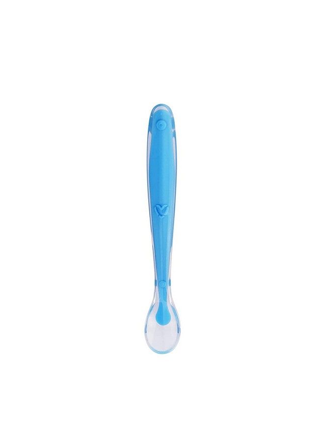 Safe-O-Kid 1 Soft Tip Silicone Spoon Blue - Image 1