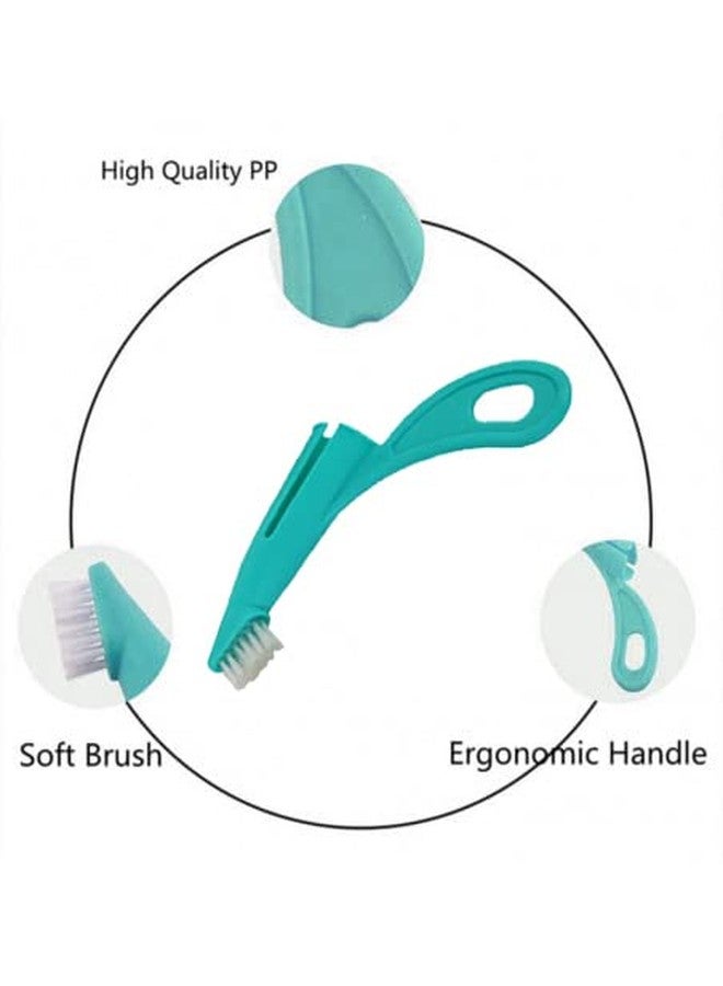 Sage Square Cat & Dog Toothbrush with Soft Bristles - Easy Teeth Cleaning, Dental Care & Comfortable Grip Toothbrush, Bad Breath Tartar Teeth Care Dog Cat Cleaning Mouth - Image 2