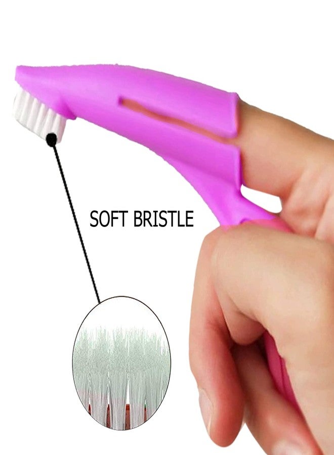 Sage Square Cat & Dog Toothbrush with Soft Bristles - Easy Teeth Cleaning, Dental Care & Comfortable Grip Toothbrush, Bad Breath Tartar Teeth Care Dog Cat Cleaning Mouth - Image 3
