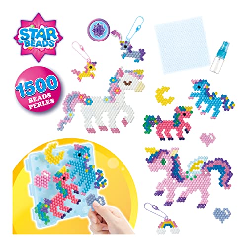 Aquabeads Mystic Unicorn Set, Complete Arts & Crafts Bead Kit for Children - Over 1,500 Beads, Three Keychains and Display Stand - Image 2