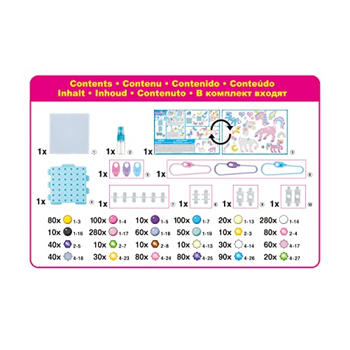 Aquabeads Mystic Unicorn Set, Complete Arts & Crafts Bead Kit for Children - Over 1,500 Beads, Three Keychains and Display Stand - Image 3
