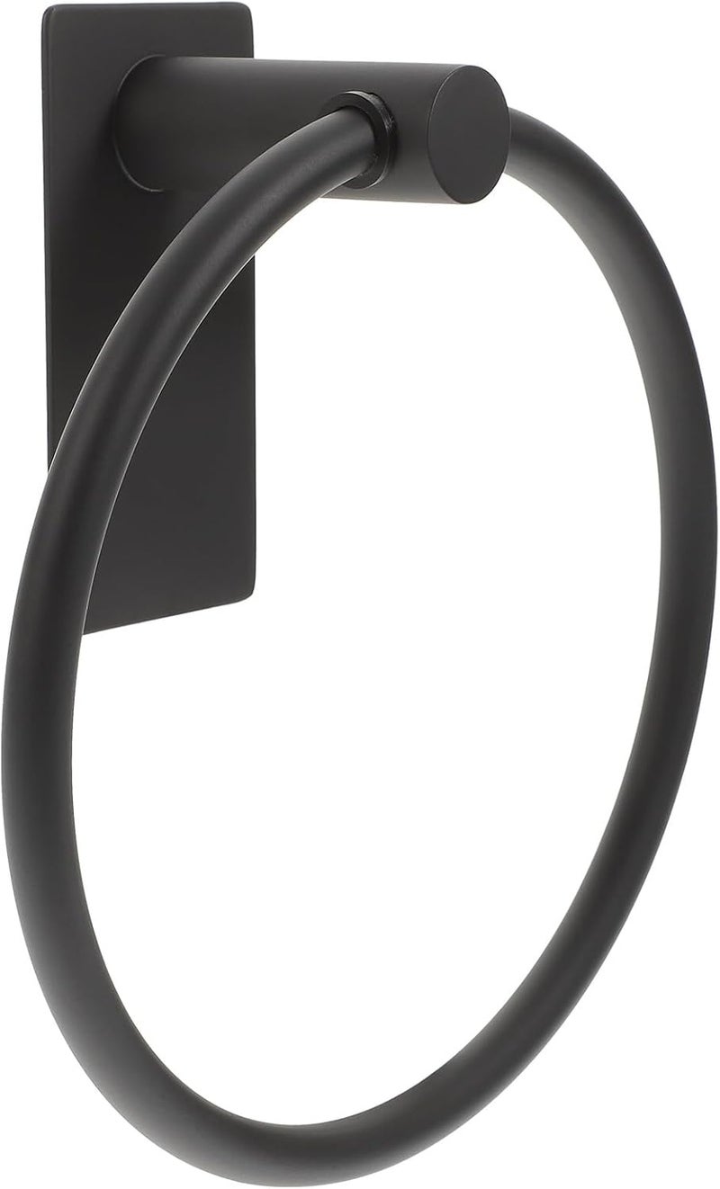 Punch Free Towel Ring Wall Mounted Stainless Steel Towel Holder for Bathroom and Kitchen - Image 1