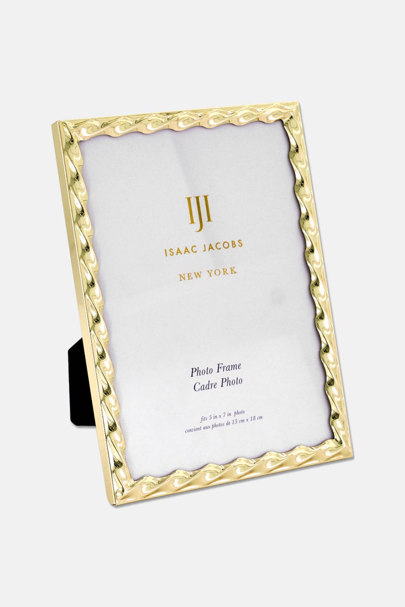 Isaac Jacobs Plated Metal Glass Frame, Gold - Image 1