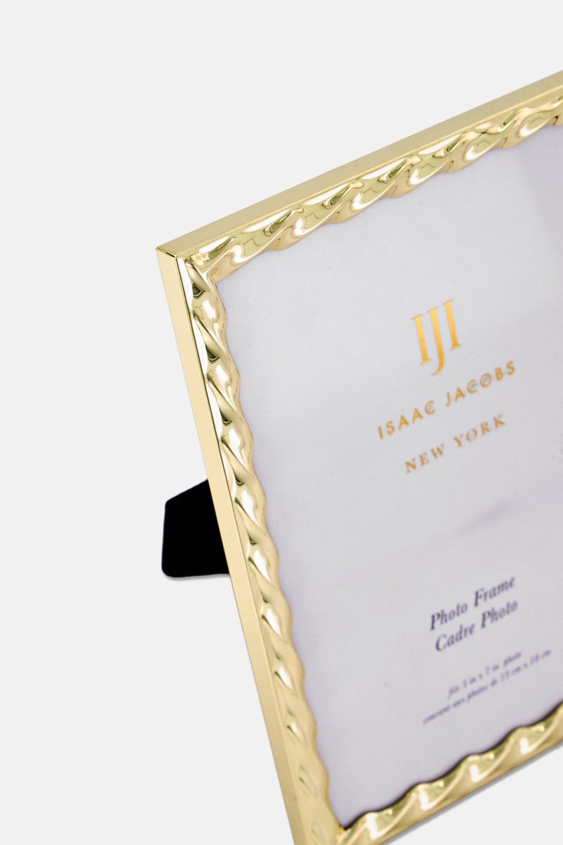 Isaac Jacobs Plated Metal Glass Frame, Gold - Image 2
