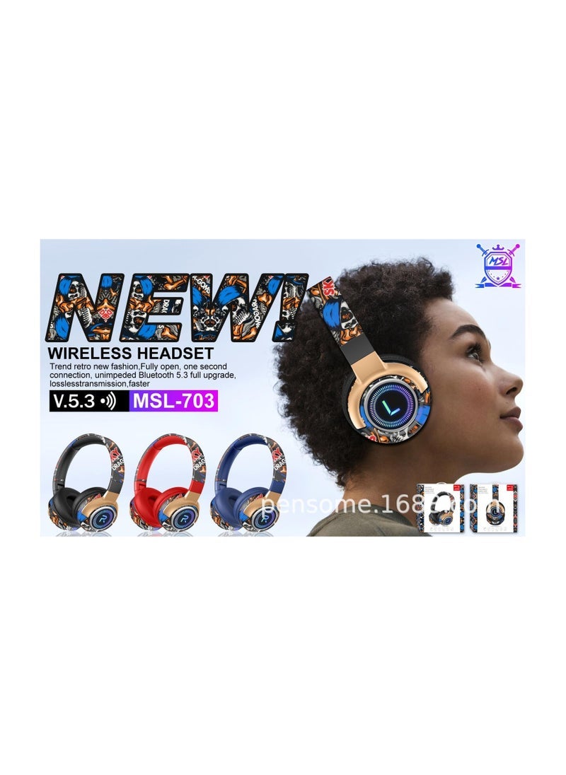 Generic Tune 703 Gaming Wireless Bluetooth Earphones with External Mic – 150 mAh  - Image 3