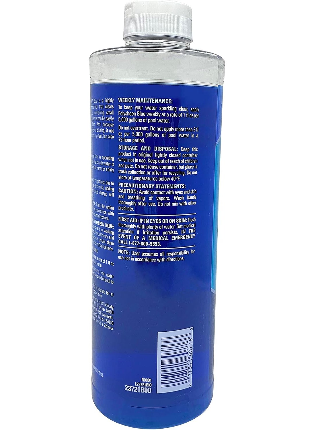 bioguard BioGuard Polysheen Blue Clarifier  1 Quart FastActing Formula  Highly Concentrated Water Clarifier Effective for All Swimming Pool and Filter Types  - Image 3