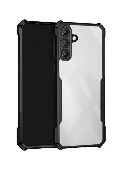 Samsung Galaxy A56 5G 2024 Hybrid TPU Silicone with Raised Armour Bumpers Slim Case Cover - Black