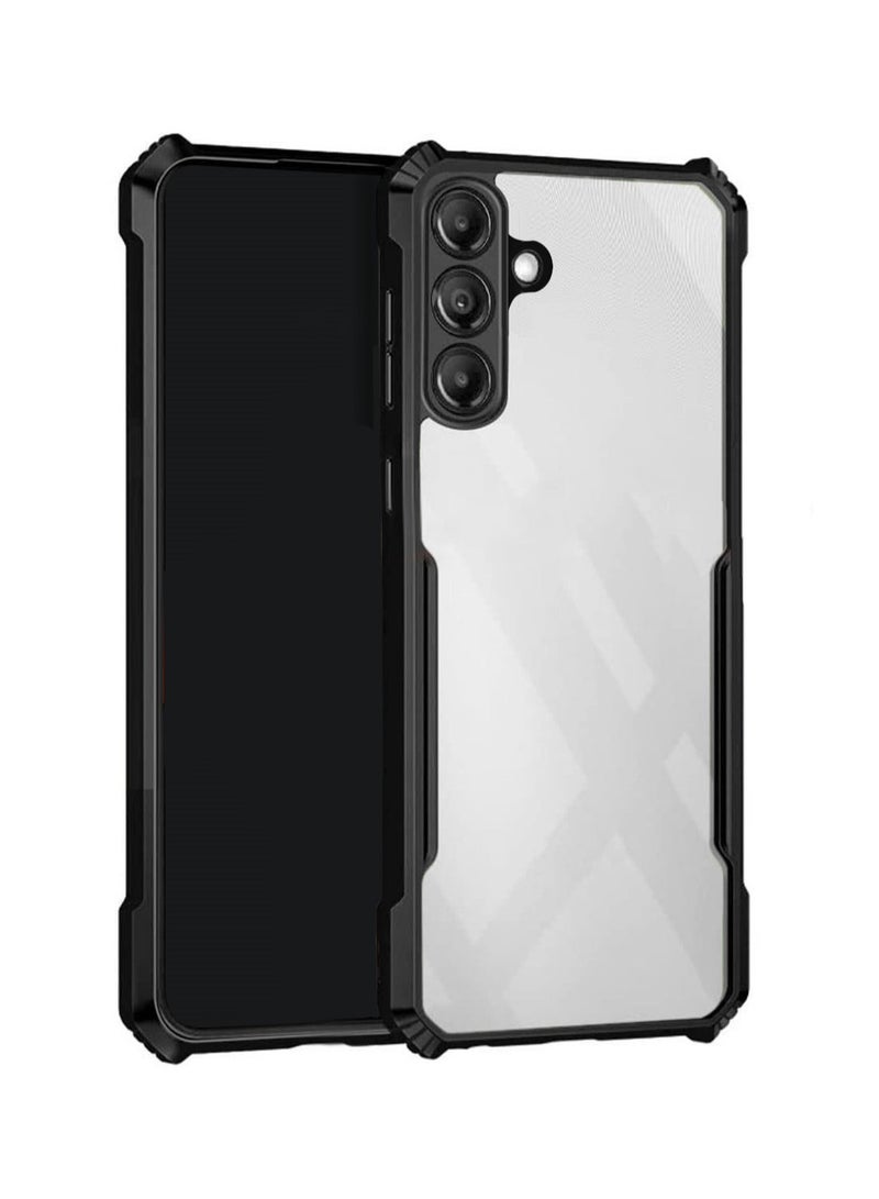 Wtech Samsung Galaxy A56 5G 2024 Hybrid TPU Silicone with Raised Armour Bumpers Slim Case Cover - Black