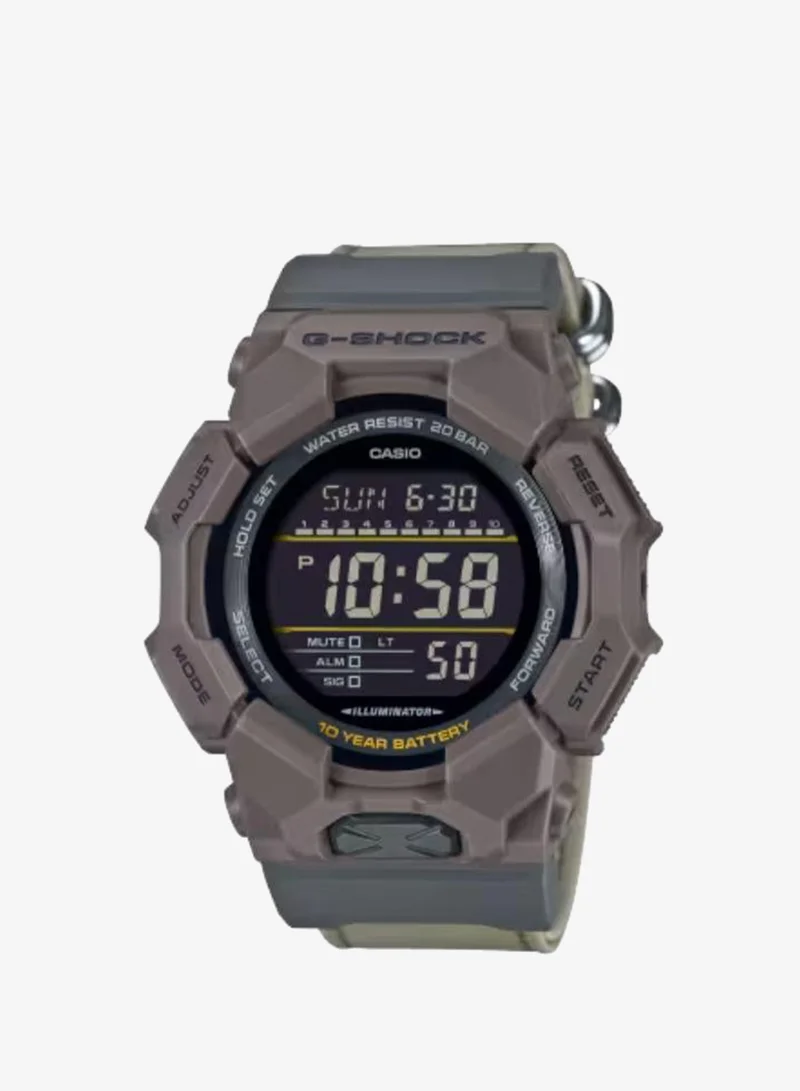 G-shock Men's Analog-Digital Display Watch With Brown Cloth Strap - GD-010CE-5DR