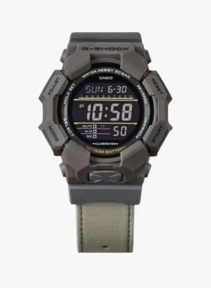 G-shock Men's Analog-Digital Display Watch With Brown Cloth Strap - GD-010CE-5DR