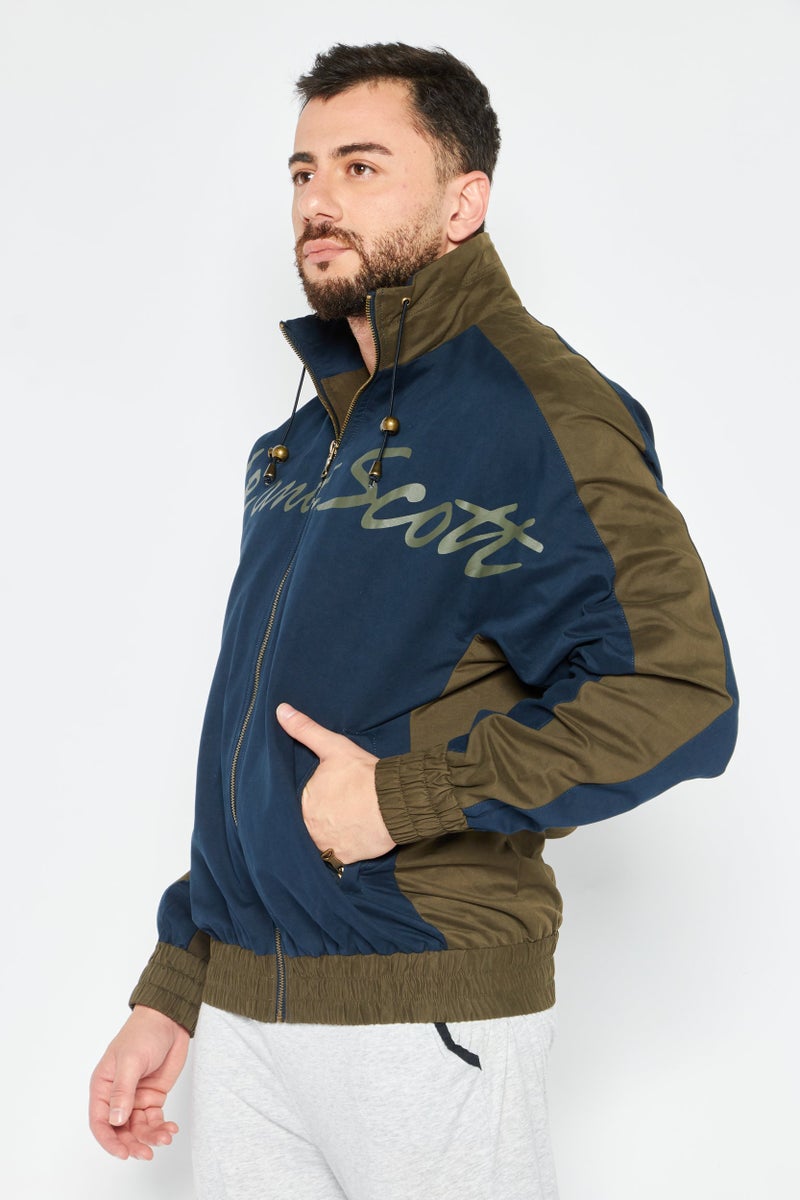 Lyle & Scott Men Sportswear Fit Outdoor Jacket, Navy - Image 3