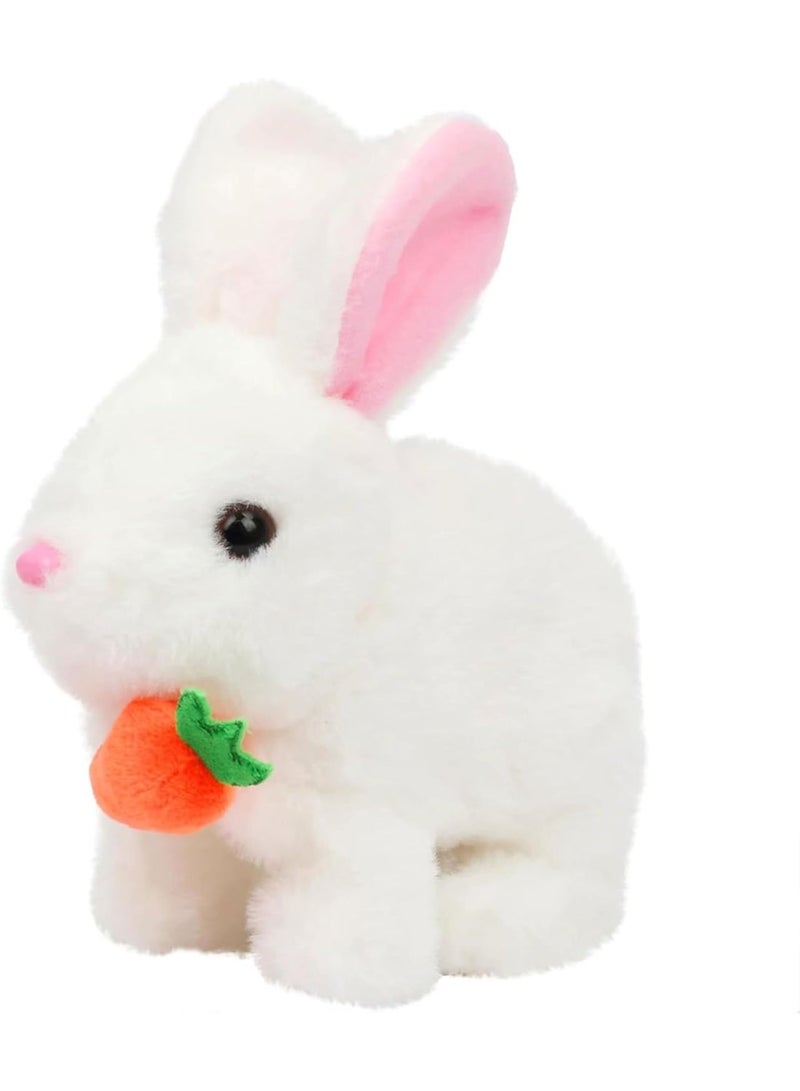 لعبة أرنب راقص Naughty Bunny Toy للأطفال مقاس 7×7 إنش مع موسيقى وأصوات مرحة لعبة كهربائية تفاعلية تتحرك وتغني هدية ممتعة للبنين والبنات - Image 1