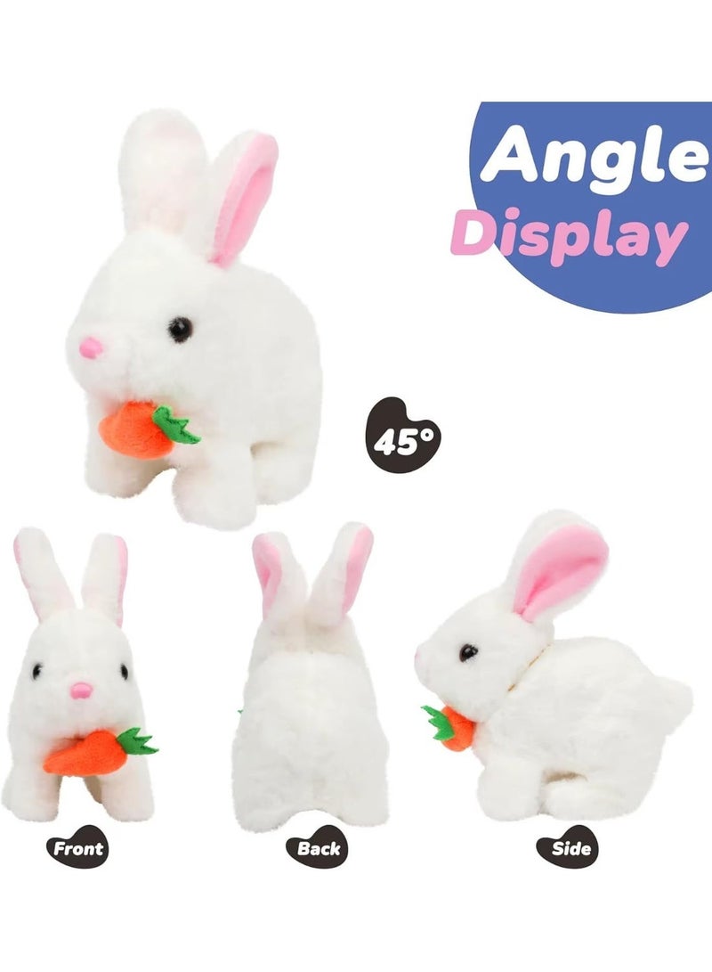 لعبة أرنب راقص Naughty Bunny Toy للأطفال مقاس 7×7 إنش مع موسيقى وأصوات مرحة لعبة كهربائية تفاعلية تتحرك وتغني هدية ممتعة للبنين والبنات - Image 3
