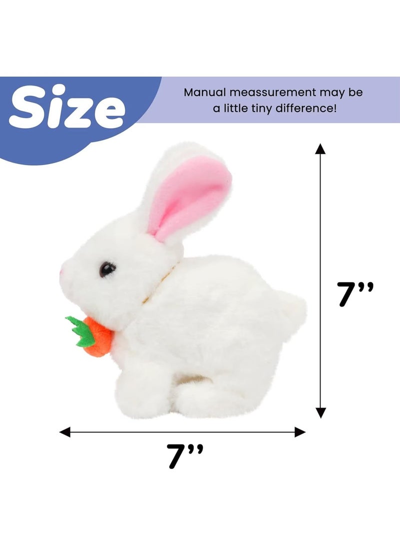 لعبة أرنب راقص Naughty Bunny Toy للأطفال مقاس 7×7 إنش مع موسيقى وأصوات مرحة لعبة كهربائية تفاعلية تتحرك وتغني هدية ممتعة للبنين والبنات - Image 4