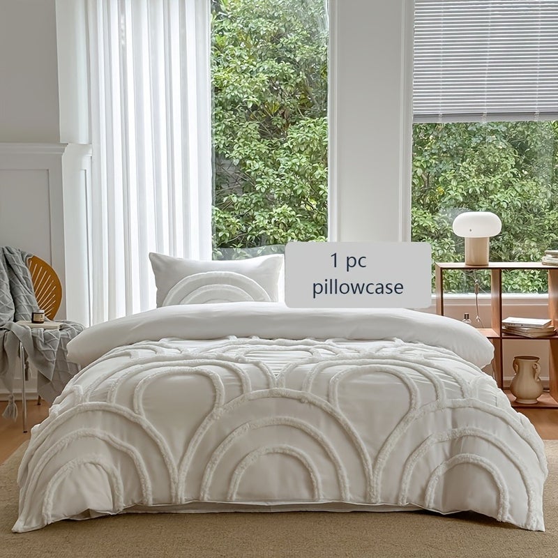Gentle Style Light Luxury Three-dimensional Tufted Design Duvet Cover Set, Soft and Skin-friendly with a Premium Feel, Versatile Bedroom Bedding for Homestays and Home Use, Available in Multiple Colors and Sizes - Image 1