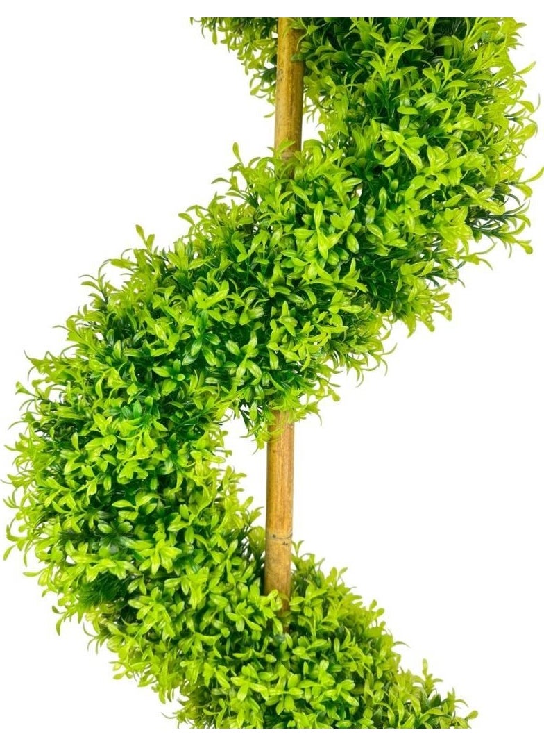 Artificial Tree Spiral Boxwood Tree with Thin Leaves 160CM Bamboo Stem Living Room Plant Plain Green - pzsku/Z0C170127ADCF36A2AC33Z/45/_/1728062916/01c20426-786a-4665-a51d-a818525e9214