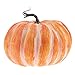 Woration Fake Pumpkin Decoration 8.4 Inch Large Yellow Artificial Pumpkin Faux Vegetable Food Model for Autumn Fall - Image 2