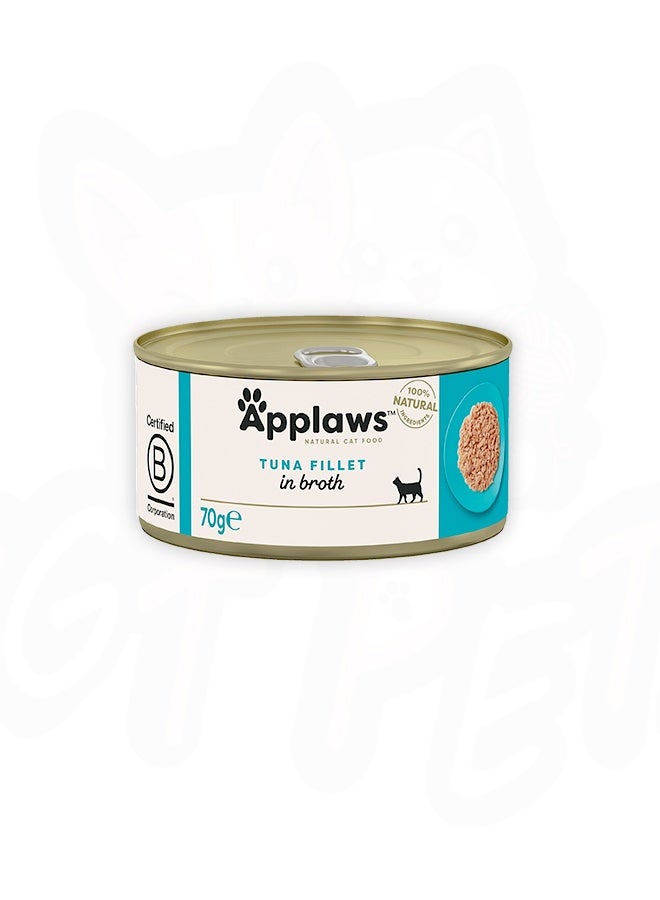 آبلاوس طعام القطط بنكهة شرائح التونة في المرق - 70 غرام (عبوة من 24 قطعة) - Image 2