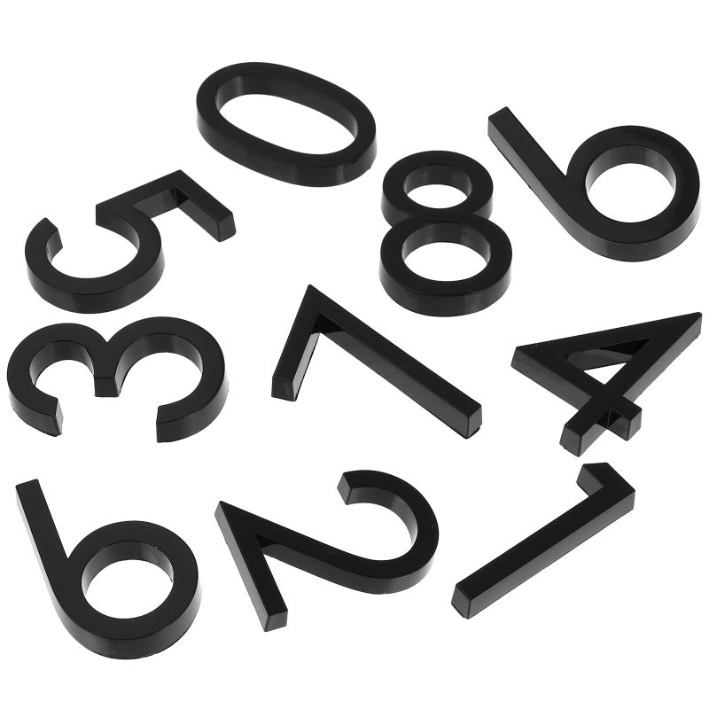 10pcs Address Door Label Digits 0-9 Sign Sticker for Hotel Apartment Room Door - Image 1