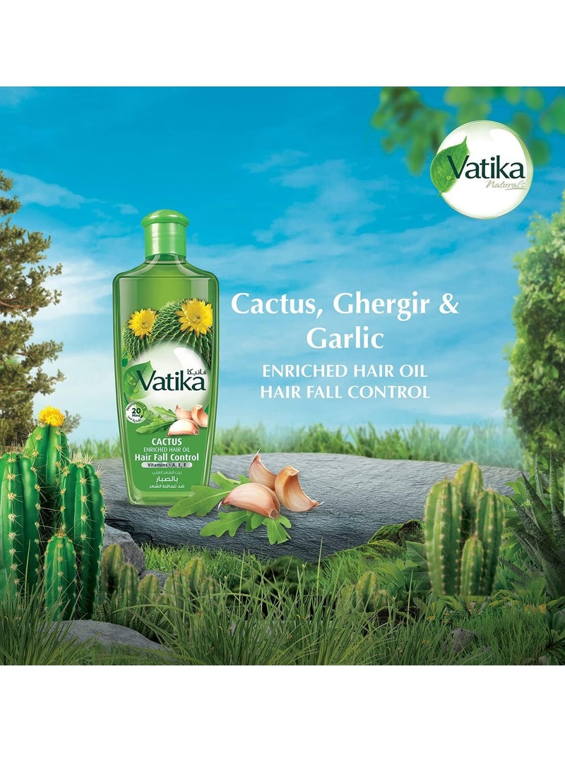 VATIKA Naturals Cactus Hair Fall Control Oil 200 ml - Image 2