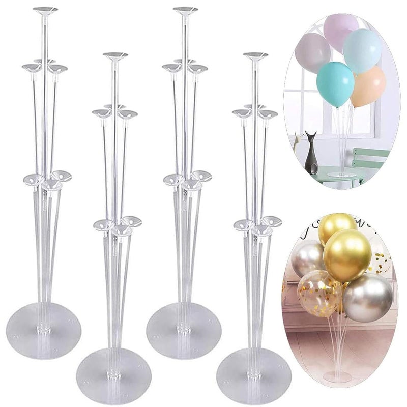Acquwistach Balloon Stand Kit for Party and Wedding Decorations Celebrations 4 Sets Balloon Stands fot Table with 28 Sticks 28 Cups and 4 Bases - Image 3