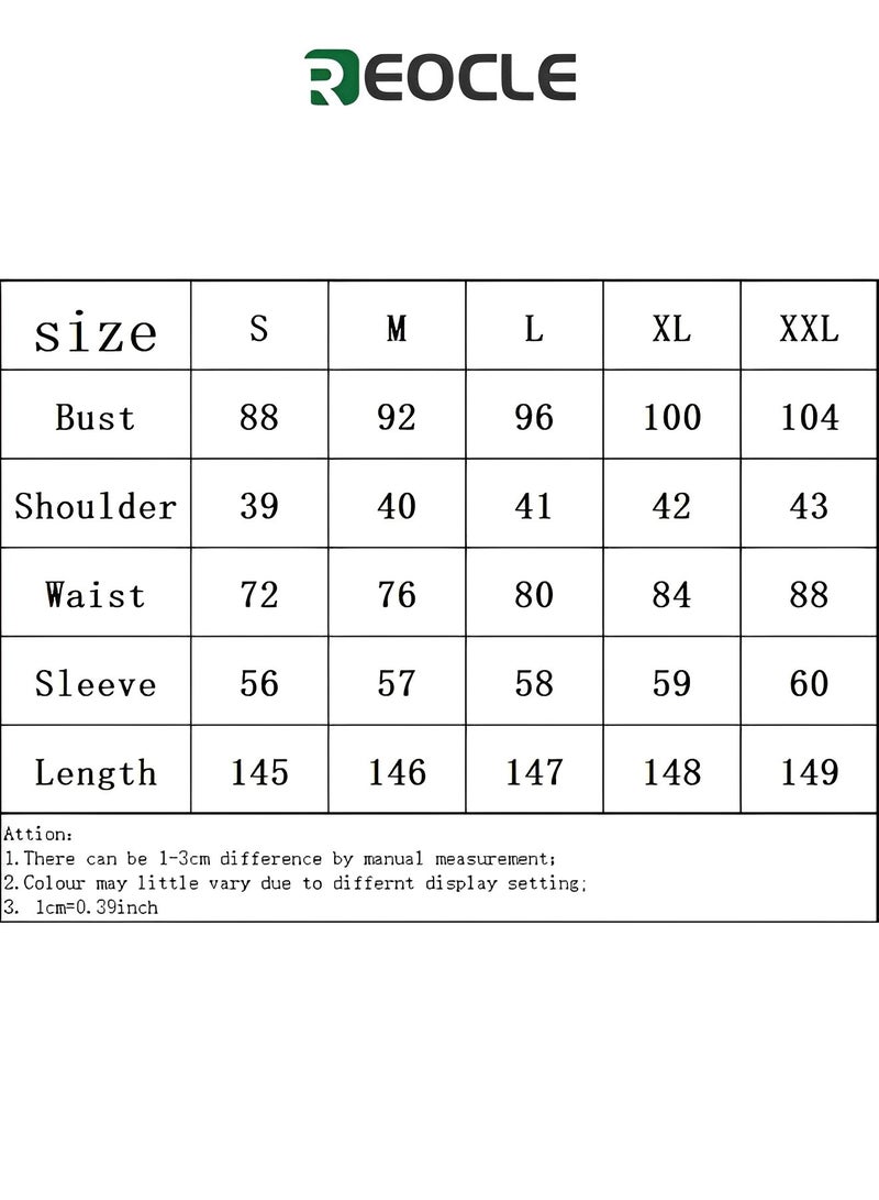Women's Long Sleeve Dress Casual Chiffon Dress Loose Plus Size Long Sleeve Stretch Deep V Neck Irregular Bohemian Long Dress for Women