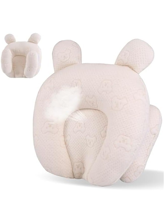 Soft and Cozy Portable Travel Pillow with Cute Cartoon Bear Design, Ergonomically Adjustable and Hypoallergenic  - Image 1