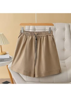 Plus Size Women's Casual Shorts 200kg Chubby Girl Summer Joker Slim Waist Drawstring Wide Leg Pants 8976