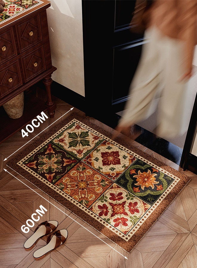 MLADEN الحصير الأبواب الداخلية غير المنقولة بانزلاق الأمام الأمامي مقاومة السجاد دخول الأوساخ البساط كلاسيكيات النمط الهندسي كلاسيكي لصالح دخول الباب الأمامي الداخلي في الخارج 40*60 سم - Image 2