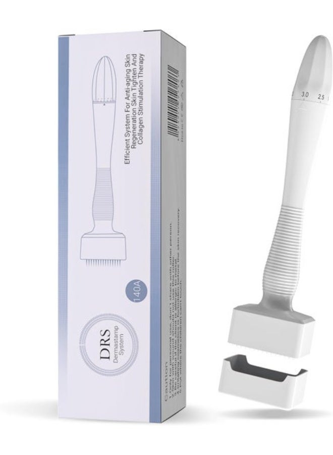 ديرما ستامب 140 إبرة تيتانيوم قابلة للتعديل من – أداة احترافية لتحفيز نمو الشعر واللحية وتجديد البشرة - Image 1