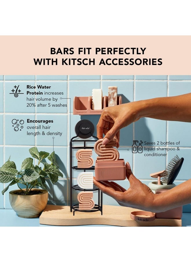 Kitsch - Rice Water Shampoo Bar For Hair Growth Vegan & All Natural Hair Growth Shampoo Bar Made In Us Rice Shampoo Bar For Strengthening Weak Or Damaged Hair Paraben Free Sulfate Free 3.2Oz - Image 1