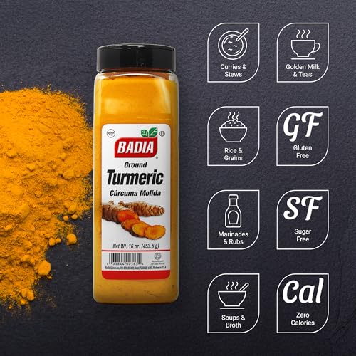 Badia Ground Turmeric Powder 16 oz  Premium Curcuma Seasoning for Cooking Golden Flavor  Rich Aroma - Image 5