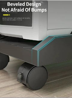 Sharpdo Mobile CPU Stand, Computer Tower Stand with Locking Caster Wheel, Fits Most Gaming PC Under Home Office Desk  - Image 3