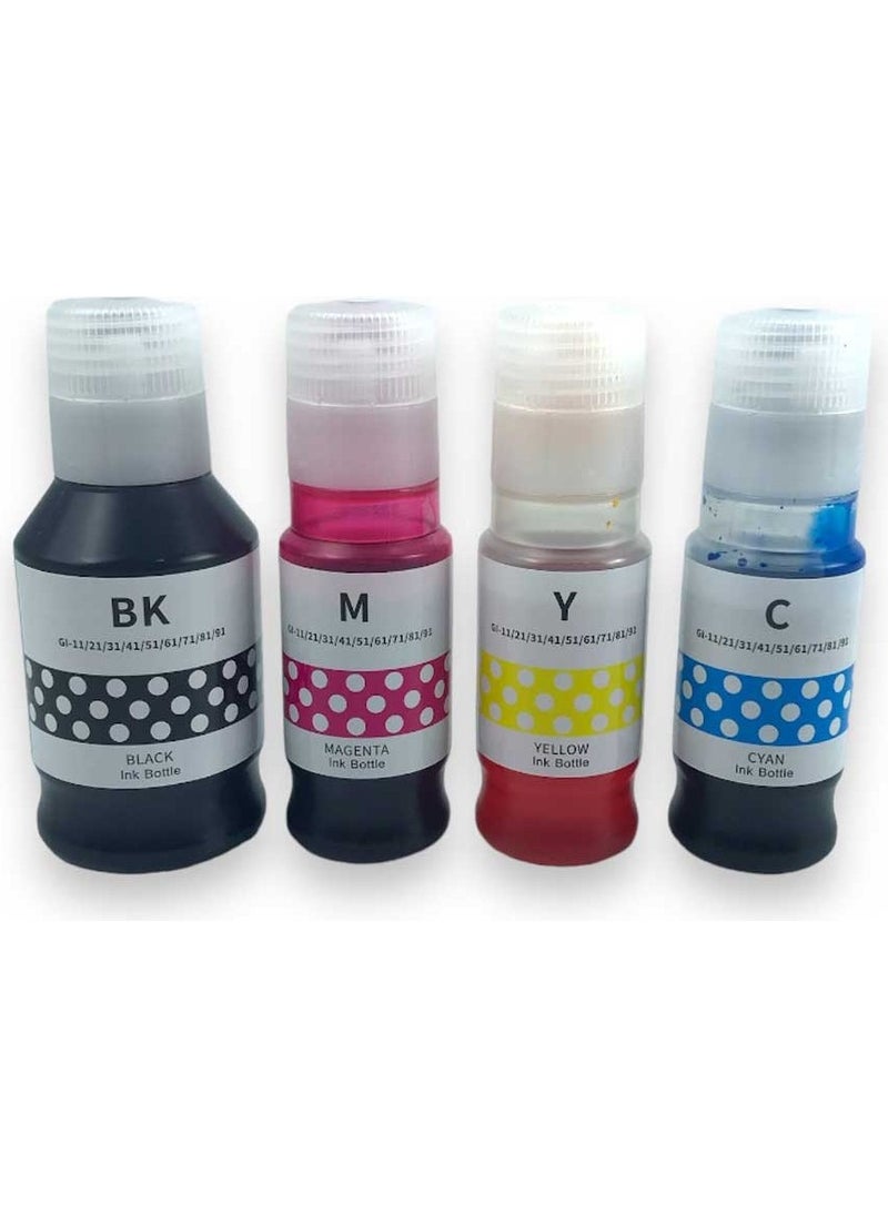 Ekoset Canon G2430 G3430 Compatible Ink Set 4 Colors GI41  - Image 1
