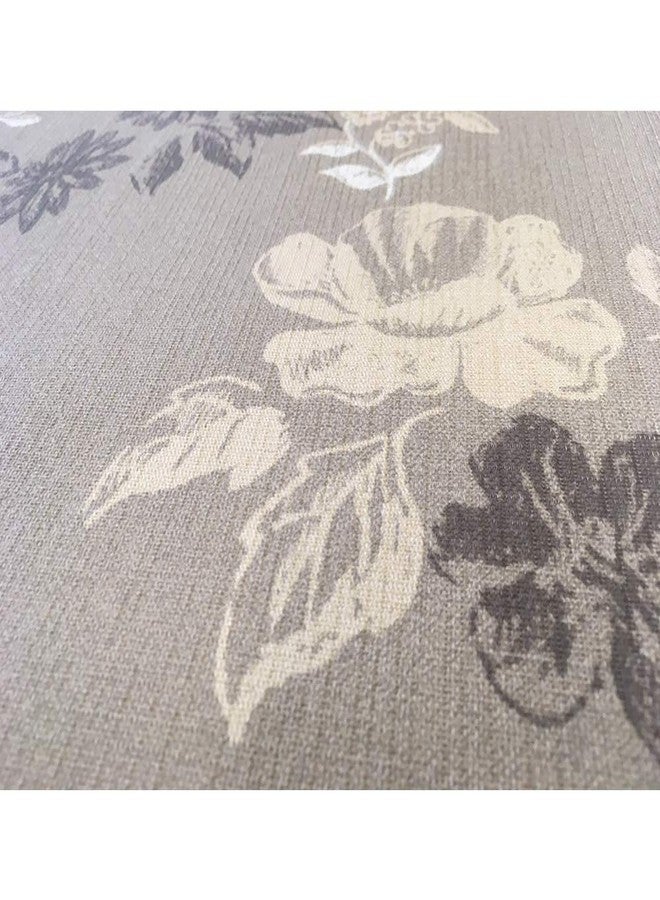 Freelance PVC Vinyl Tuscany Flannel Backing Dining Plastic Table Cover Cloth - Waterproof Protector, 6-8 Seater, Oblong/Oval 60 X 90 inches (with White Border Edge Lace) - Product of Meiwa, Japan - Image 3