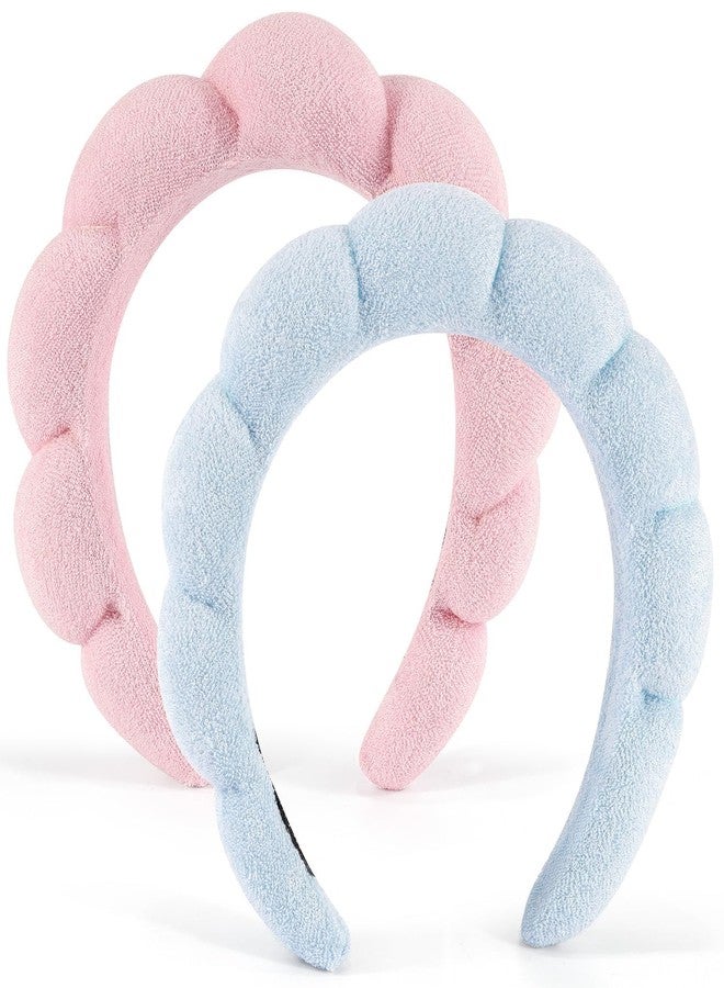 VORSET 1 Pcs Facial Spa Headband for Women Girls, Soft Sponge Headband for Face Washing, Shower, Makeup Headband Fashion Clouds Hairband Non Slip Hair Hoop Headwear - Image 1