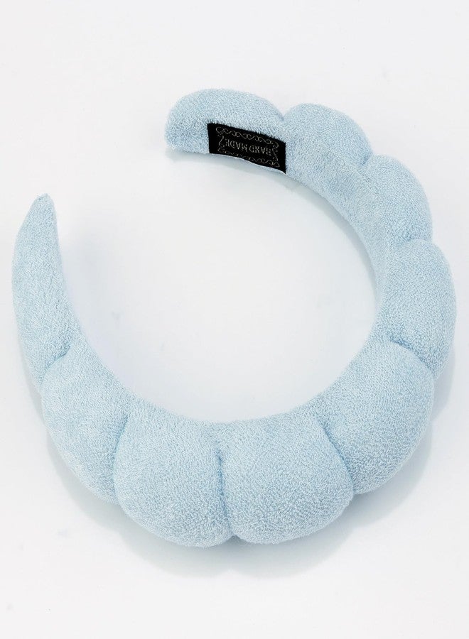 VORSET 1 Pcs Facial Spa Headband for Women Girls, Soft Sponge Headband for Face Washing, Shower, Makeup Headband Fashion Clouds Hairband Non Slip Hair Hoop Headwear - Image 5