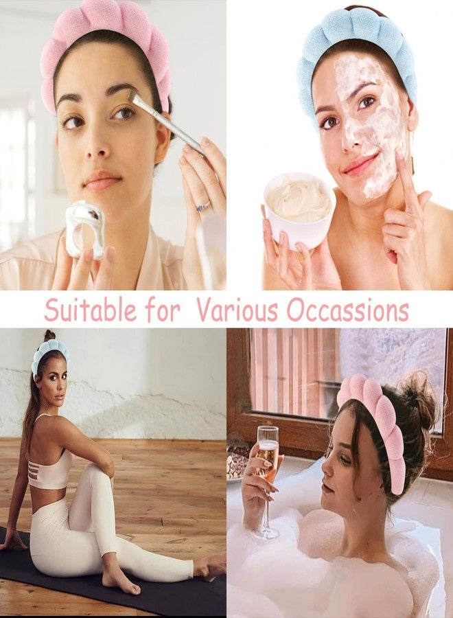 VORSET 1 Pcs Facial Spa Headband for Women Girls, Soft Sponge Headband for Face Washing, Shower, Makeup Headband Fashion Clouds Hairband Non Slip Hair Hoop Headwear - Image 3