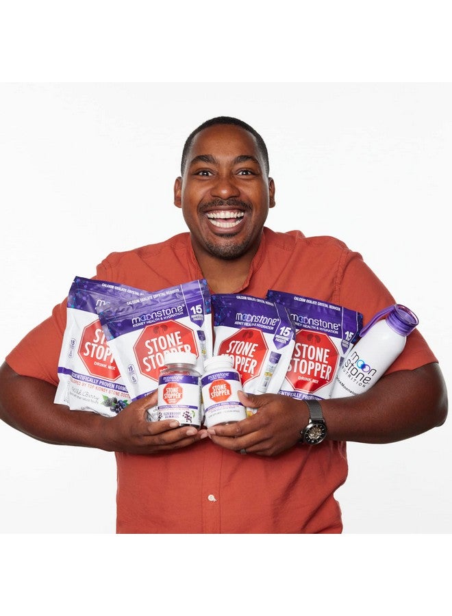 مزيج مشروب ستون ستوبر، توت بري، توت العليق، للوقاية من حصوات الكلى، واقي أكسالات الكالسيوم، تم تطويره من قبل أطباء المسالك البولية لتحسين الترطيب ودعم صحة الكلى، إمداد لمدة 15 يومًا - Image 4