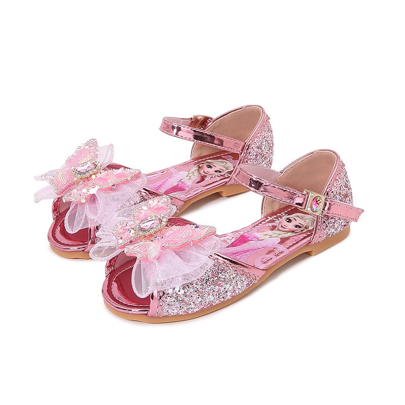 Girls Mermaid Sandals 2024 Summer Princess Shoes Pink 