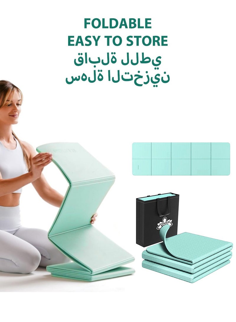 YOMER Foldable Non-Slip Yoga Mat – Anti-Strain Fitness Mat for Home, Gym & Travel - Image 1