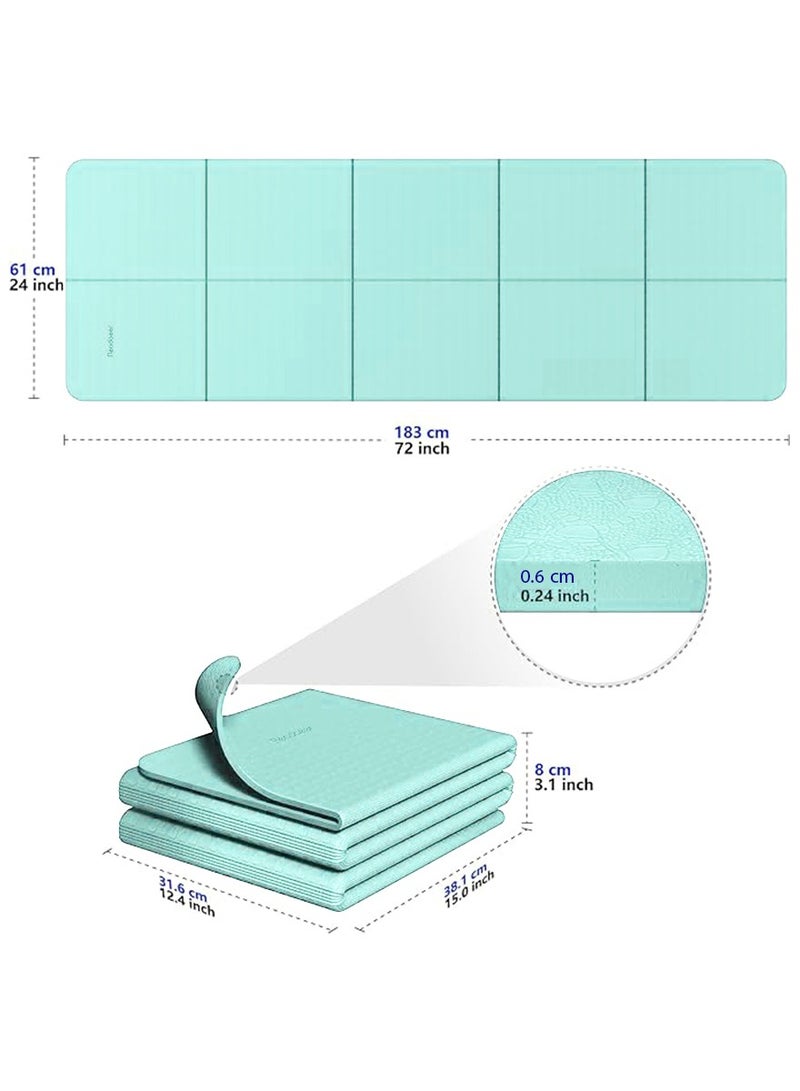 YOMER Foldable Non-Slip Yoga Mat – Anti-Strain Fitness Mat for Home, Gym & Travel - Image 4
