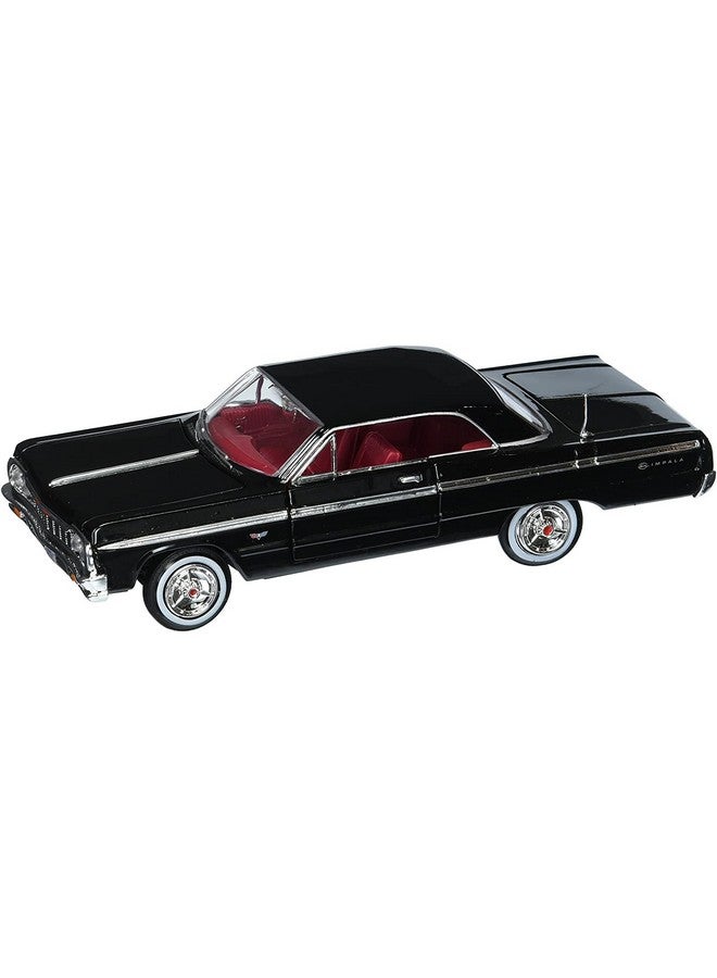 Motor Max New 1:24 W/B American Classics Collection Black 1964 Chevrolet Impala Hardtop Diecast Model Car - Image 1
