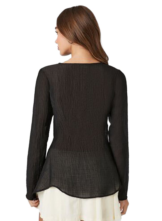 FOREVER 21 Handkerchief Chiffon Top - Image 4