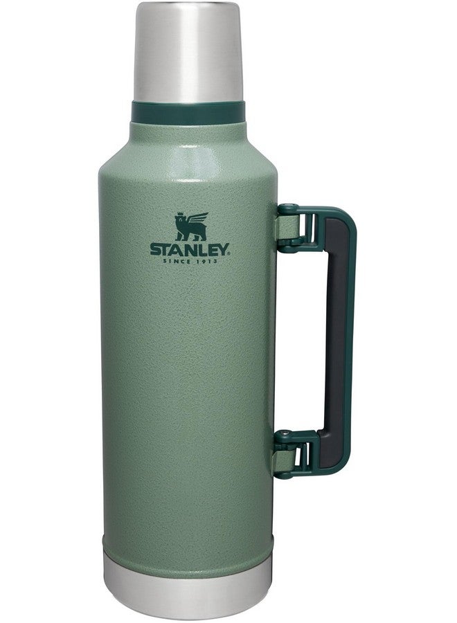 Stanley Stanley Classic Legendary Vacuum Bottle 2.5 qt | Wide Mouth with Leakproof Cup Lid | Keep Drinks Hot or Cold | Packable for Travel | Insulated Stainless Steel Thermos | BPA-Free | Hammertone Green  - Image 1