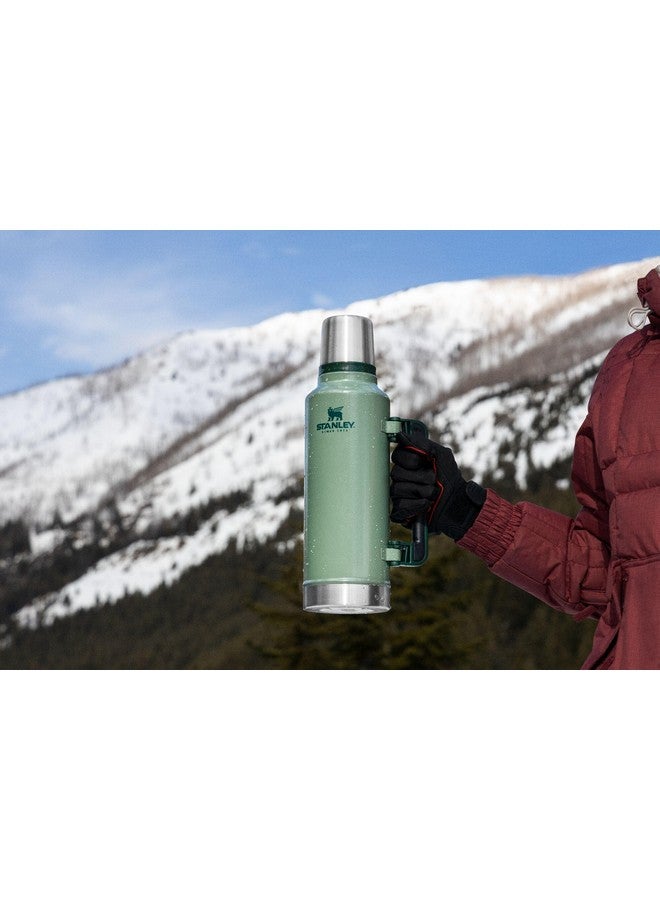 Stanley Stanley Classic Legendary Vacuum Bottle 2.5 qt | Wide Mouth with Leakproof Cup Lid | Keep Drinks Hot or Cold | Packable for Travel | Insulated Stainless Steel Thermos | BPA-Free | Hammertone Green  - Image 3
